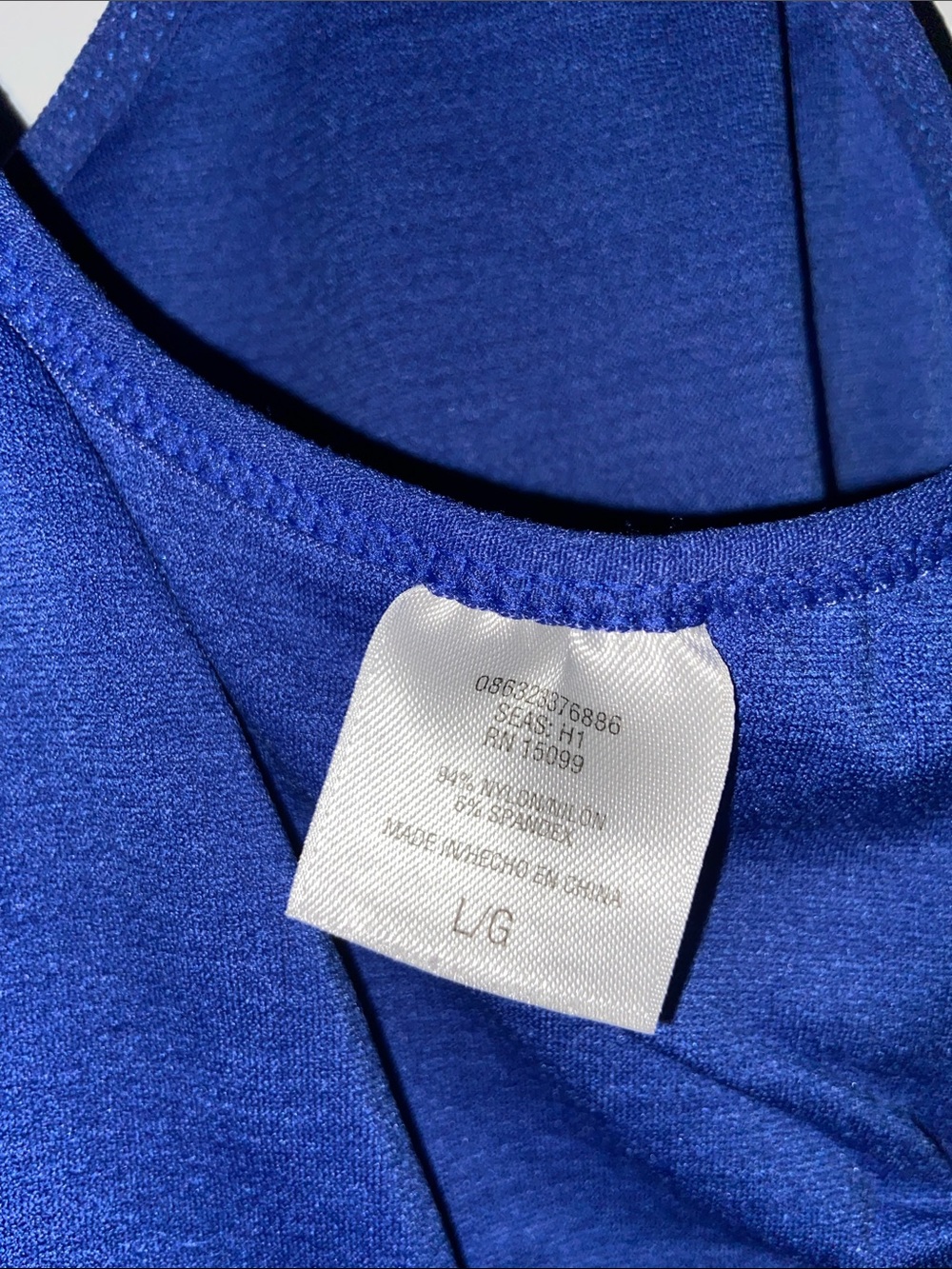 Everlast Blue Racerback Workout Tank - Picture 8 of 9